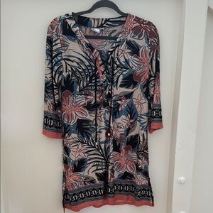 Floral Print Swim Coverup